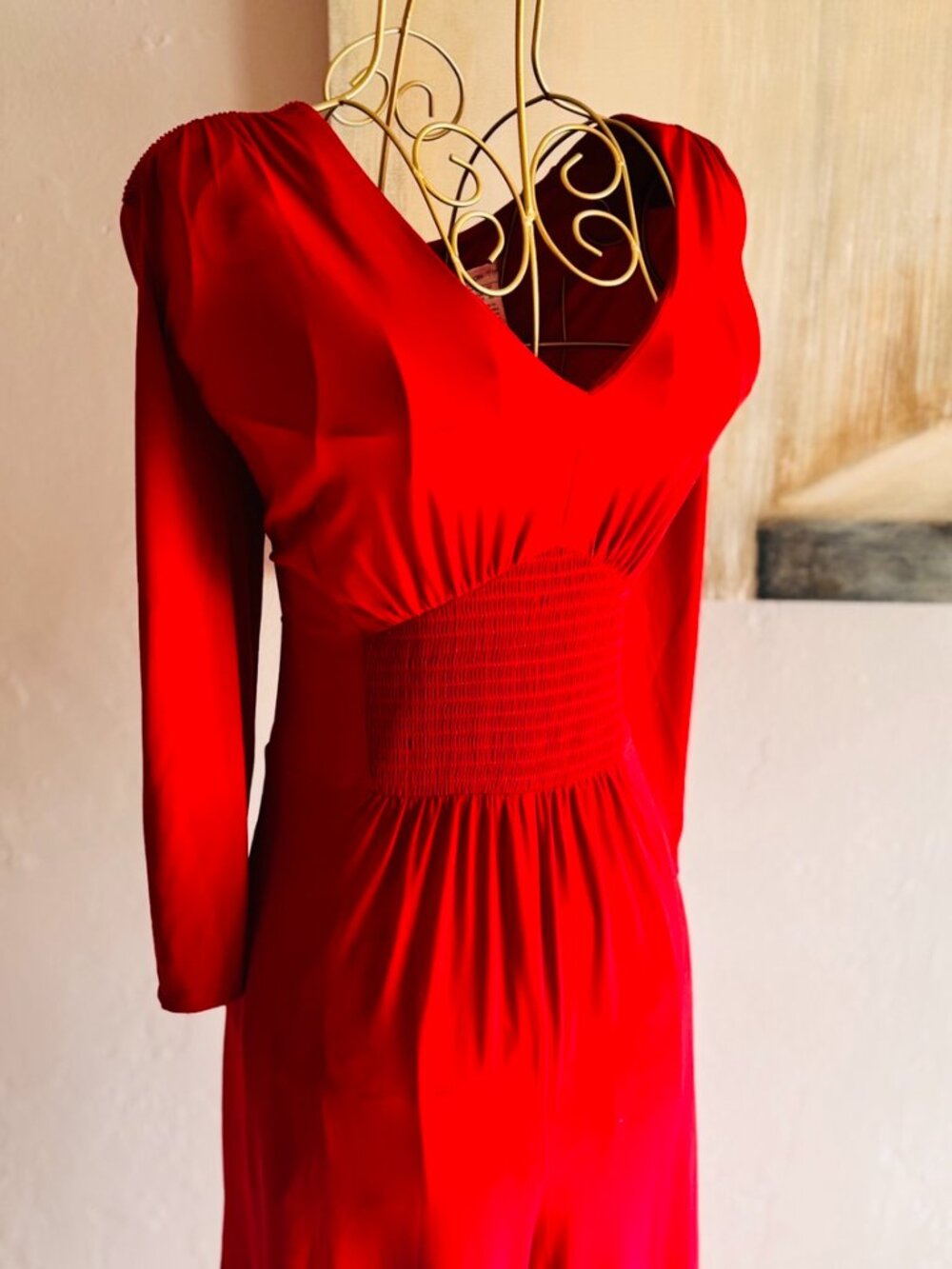 NWT London Times Red Wide Leg Jumpsuit Size 10